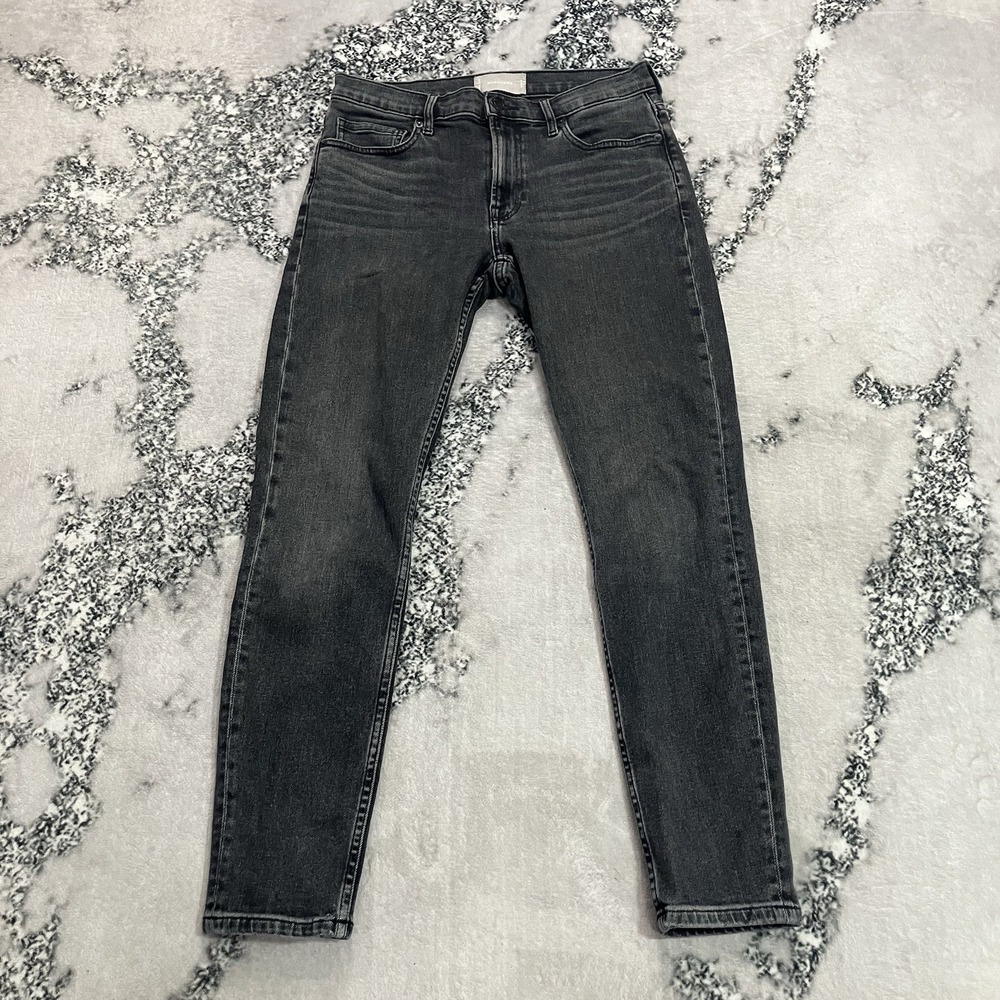 Everlane Women's Size 28 Slim Jeans Black Gray Wash High Rise Stretch Denim